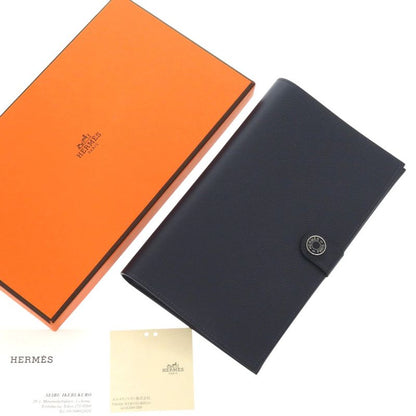 Hermes RMS Tutanman Evercolor Blue Nuit Stamped B (2023) Long Wallet 0912hermes