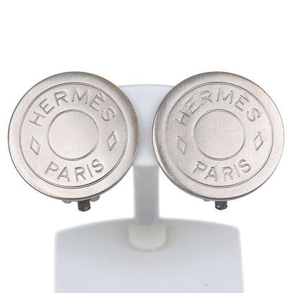 Hermes Serie Bijouterie Fantaisie Silver Metal Ladies 7.3g Earrings