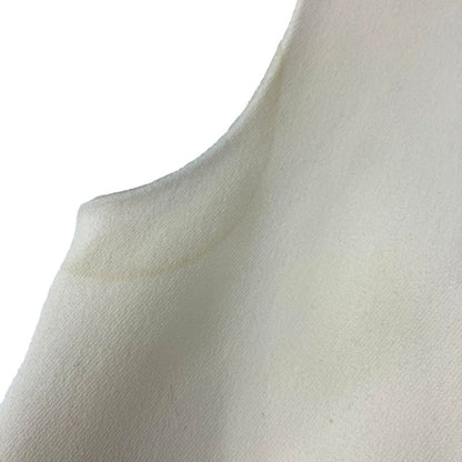 Balenciaga Bicolor Sleeveless Dress 393263 Ivory 34