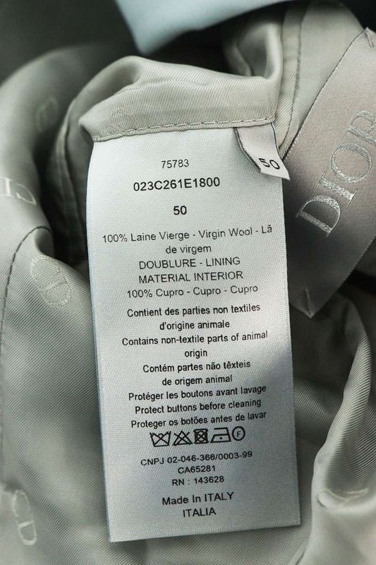 Dior 023c261e1800 Double Breasted Tailored Jacket Men's 50