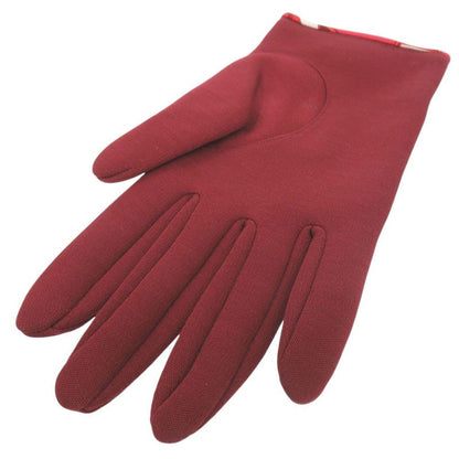 Hermes Selye Gloves Silk Cotton Dahl Cles Dd 0488 Hermes