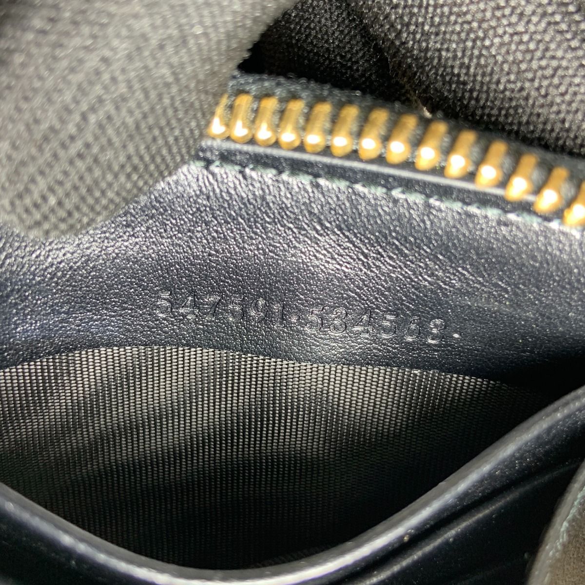 Gucci Logo Zip Around Wallet Round Zipper Long Wallet 547591 Black