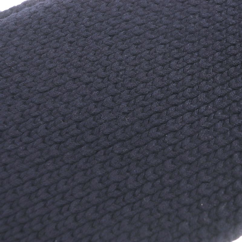 Hermes 100% Cashmere Cable-knit Knit Scarf Snood Winter Wear Dark