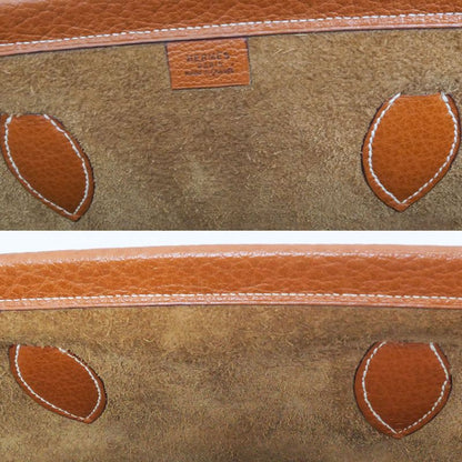 Hermes Cabas 40 Shoulder Tote Bag Gold Chable Coromandel OY Engraved