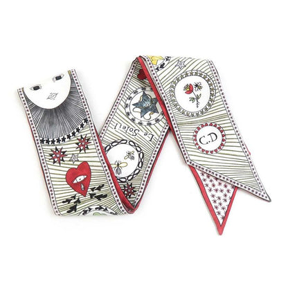 Christian DIOR Twirly Ribbon Scarf