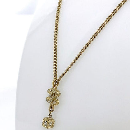 Chanel CC Long Necklace Gold Coco Mark GP A12