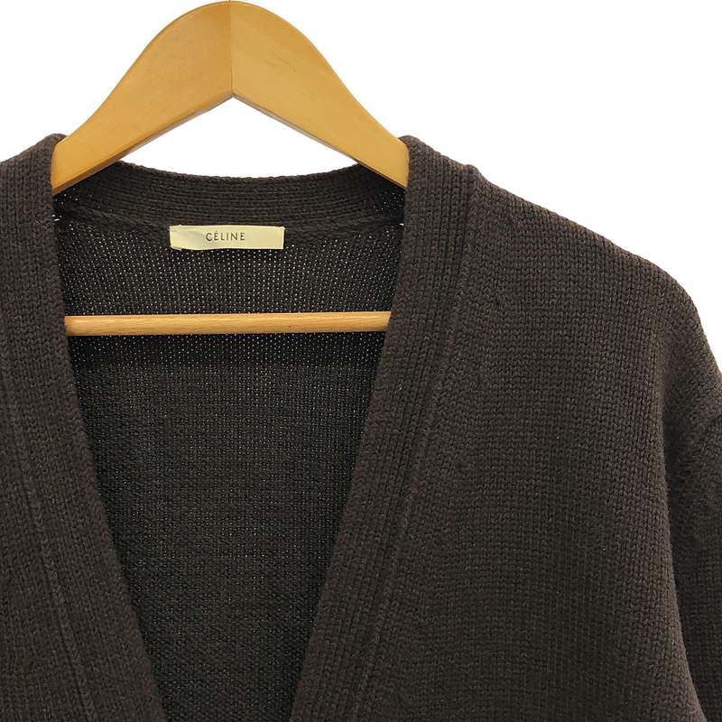 Celine - Phoebe Period Wool Cashmere Blend Oversized V-neck Knit Cardigan - S -