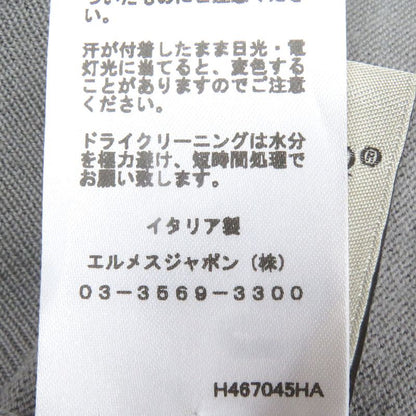 Hermes 24AW 100% Wool Light Hand Long Sleeve Long Sleeve Knit Sweater Gray M