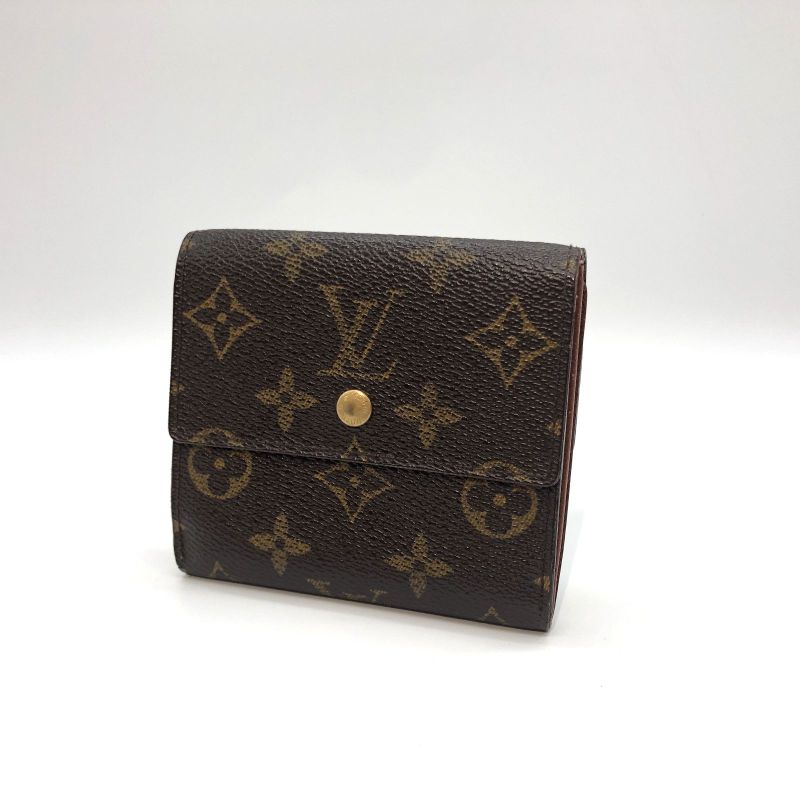 Louis Vuitton Monogram Portefeuille Elise M61654 Trifold Wallet Preowned 005377