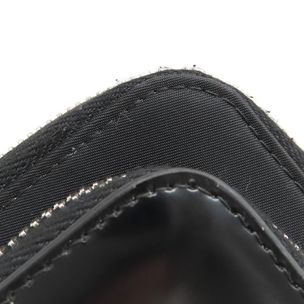 Prada Shoulder Bag Re-Nylon Smartphone Case Nylon Leather Black Silver Hardware