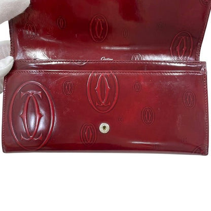 Cartier Folding Long Wallet Bordeaux Happy Birthday L3000722