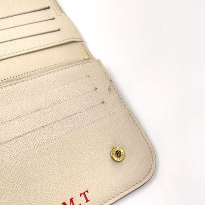 Louis Vuitton Portefeuille Antholite Monogram PVC Brown Folded Long Wallet Gold