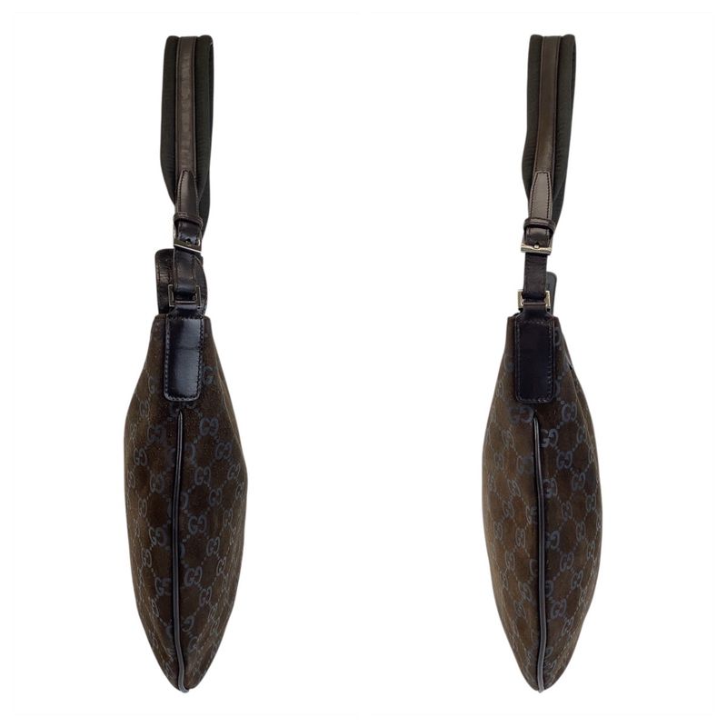 Gucci Brown GG Canvas/suede 001 1206 Shoulder Bag Women 504743