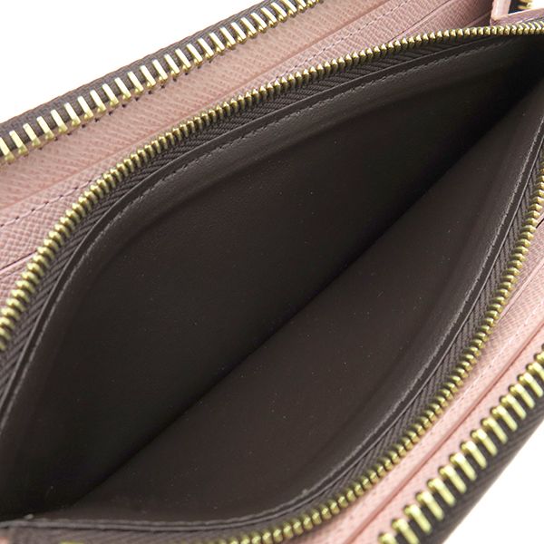 Louis Vuitton Long Wallet Portefeuille Clemence Monogram Canvas Rose Ballerine