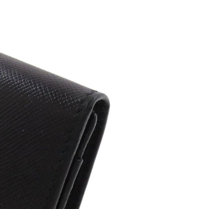 Prada M504a Business Card Holder Logo Hardware Card Case Saffiano Women