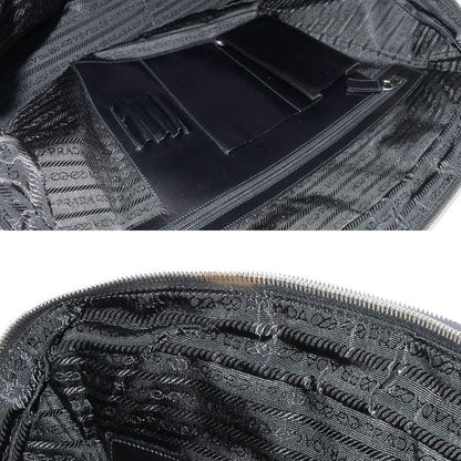 Prada Tessuto Travel Briefcase Black Vs0067 Men's Preowned