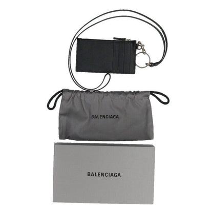Balenciaga 594548 Neck Holder With Strapleather Logo Coin Purse Men's