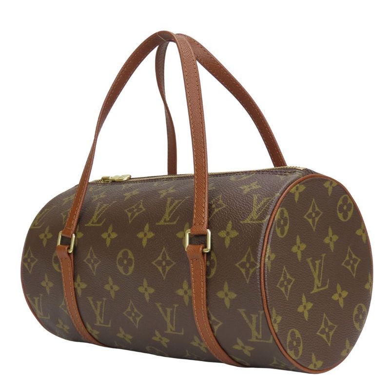 Louis Vuitton Handbag Papillon 26 M51366 Monogram Brown Old Shape Cylindrical