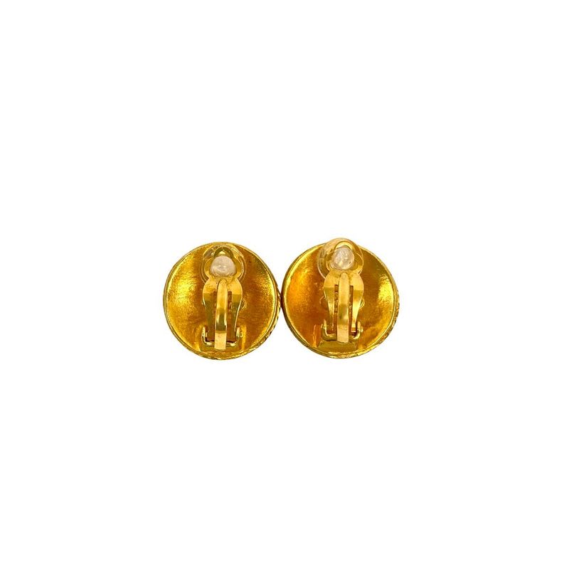Chanel Coco Mark Motif Earrings Ear Cuff Accessories Small 94A
