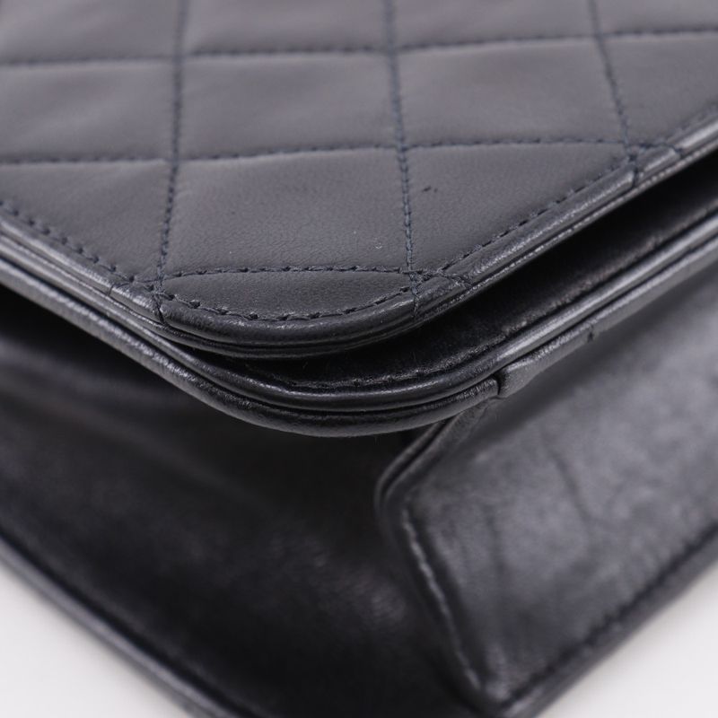 Chanel Chain Shoulder Matelasse Lambskin Women's Shoulder Bag