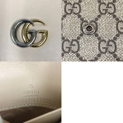Gucci Double G Medium Wallet GG Supreme Canvas Bifold Wallet 790062