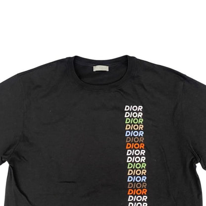 Christian Dior Long Sleeve T-Shirt Multi Logo Print 413j642a0817 Size S Cotton