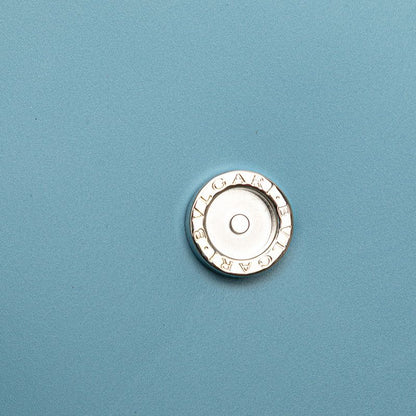 Bulgari Serpenti Chain Shoulder Bag Blue Leather Women Bvlgari