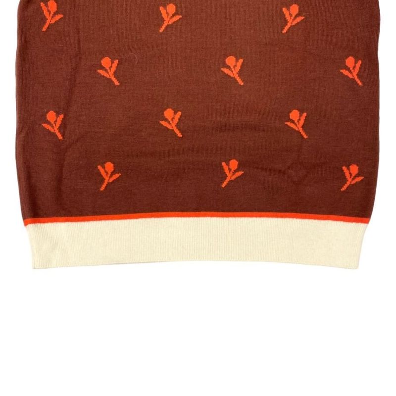 Hermes Short Sleeve Sweater Ettelier Embroidery Short Sleeve Knit H4e2624d Size