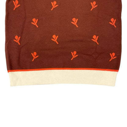 Hermes Short Sleeve Sweater Ettelier Embroidery Short Sleeve Knit H4e2624d Size