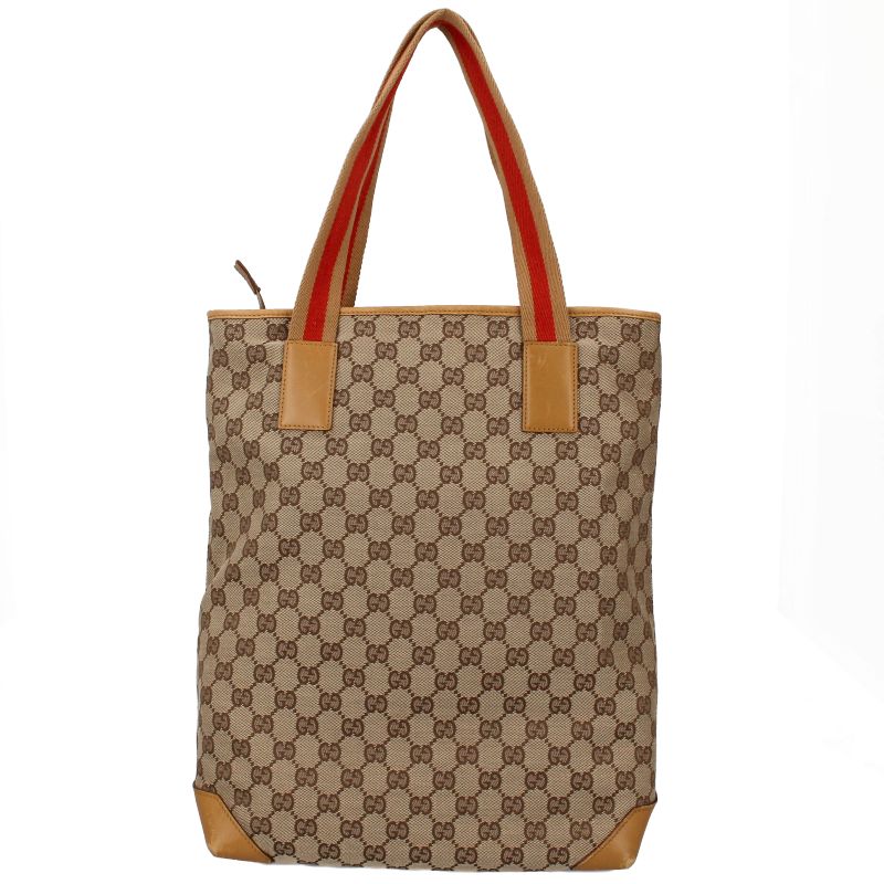 Gucci Tote Bag 019/0401 Canvas Ladies Tote Bag Beige Excellent Condition