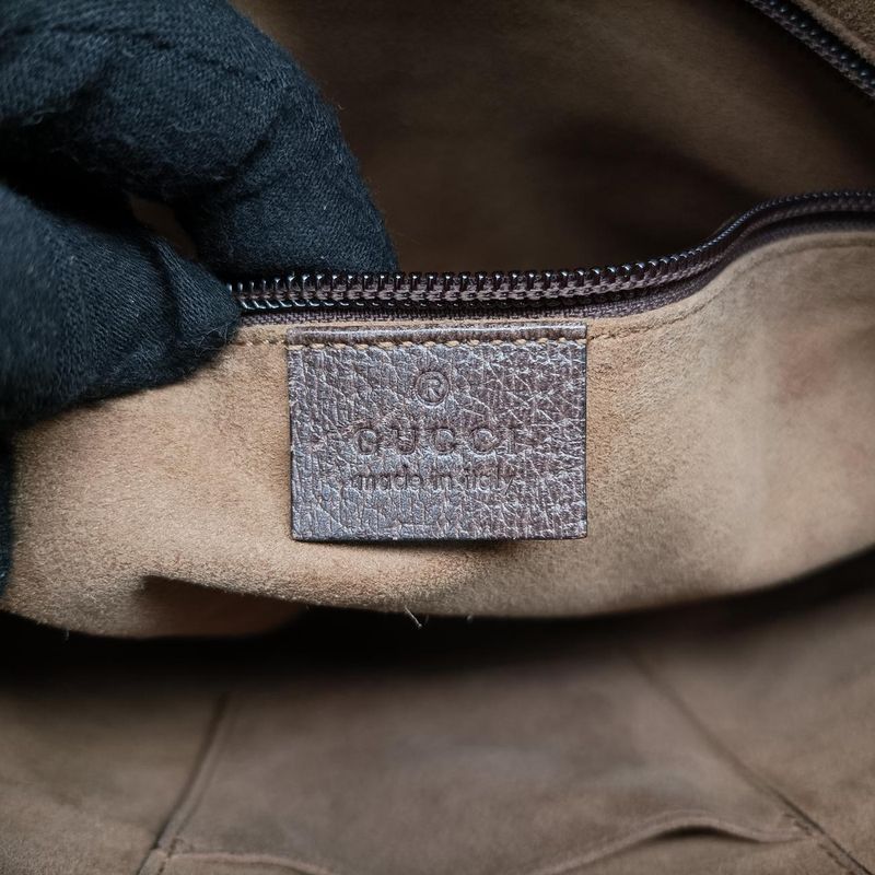 Guccigg Supreme Guccitian Beige And Multicolor PVC Coated Canvas And Leather