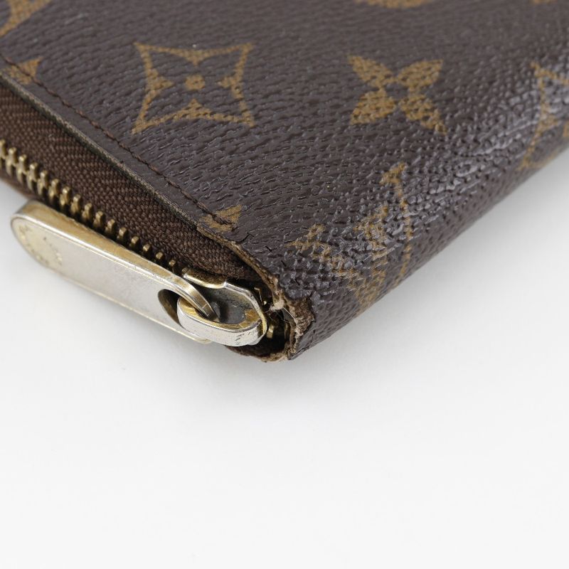 Louis Vuitton Zippy Wallet M60017 Monogram Canvas Brown Ladies Long Wallet