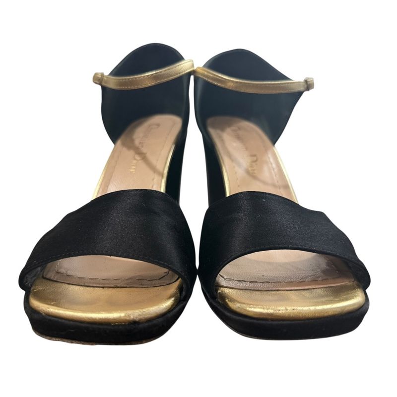 22ss Christian Dior Suede Satin Sandals Size 34 1/2 21.5cm (8.46in) Equivalent