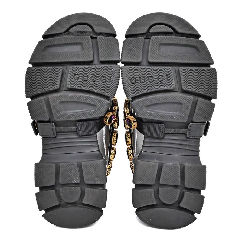 Gucci Flash Trek Bijou Sneakers - Removable No Size Notation Silver -