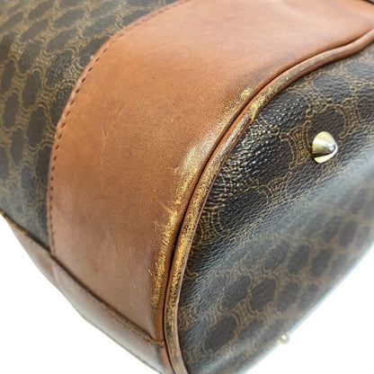 Celine One Shoulder Backpack Large Shape Macadam Pattern Backpack Daypack Bag