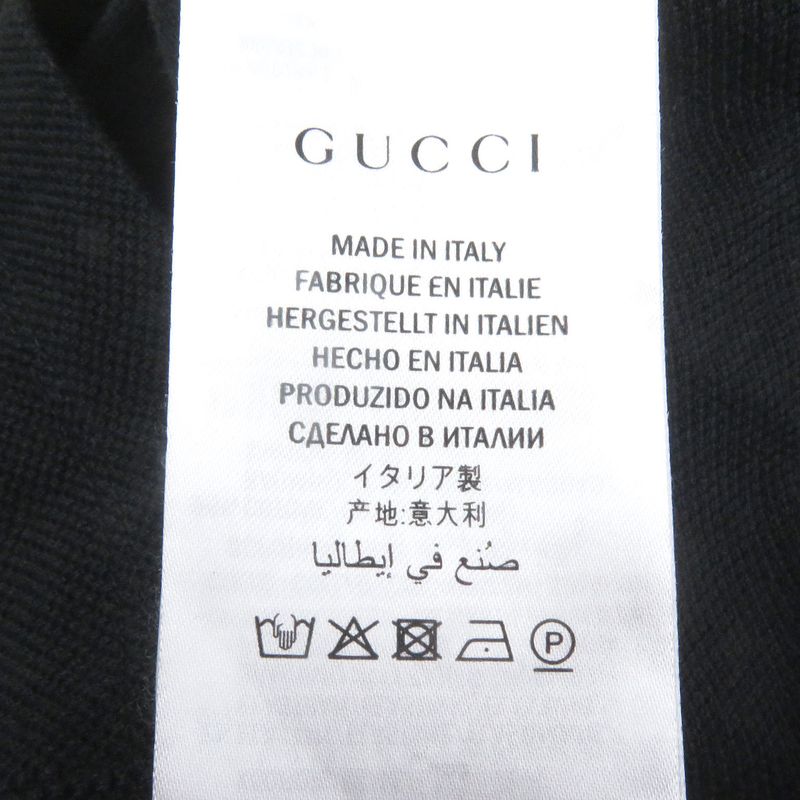 Gucci 500971 Cotton Bee Patch Web Line Short Sleeve Short Sleeve Polo Shirt