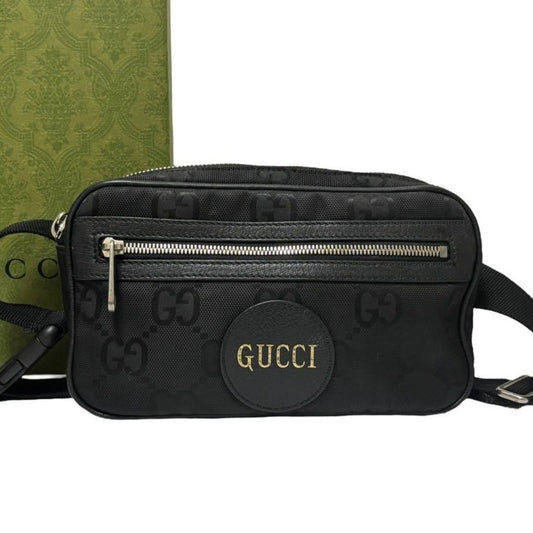 Gucci GG Supreme Off The Grid Waist Bag Belt Bag Pouch Mens Black