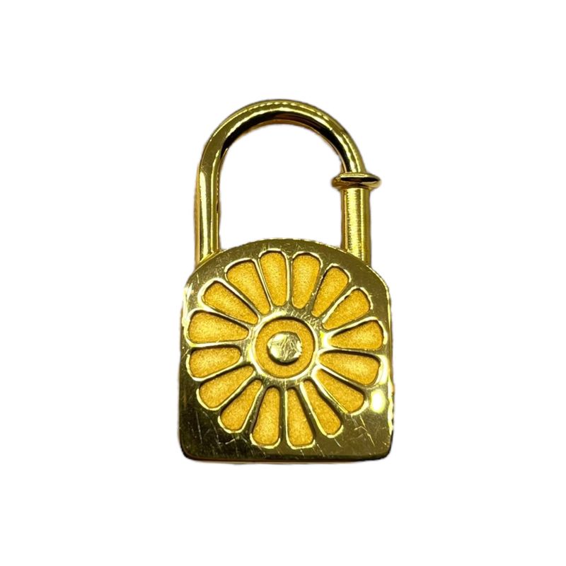 Hermes 1994 Limited Edition Sunflower Cadena Charm Sunflower Sunflower Cadena