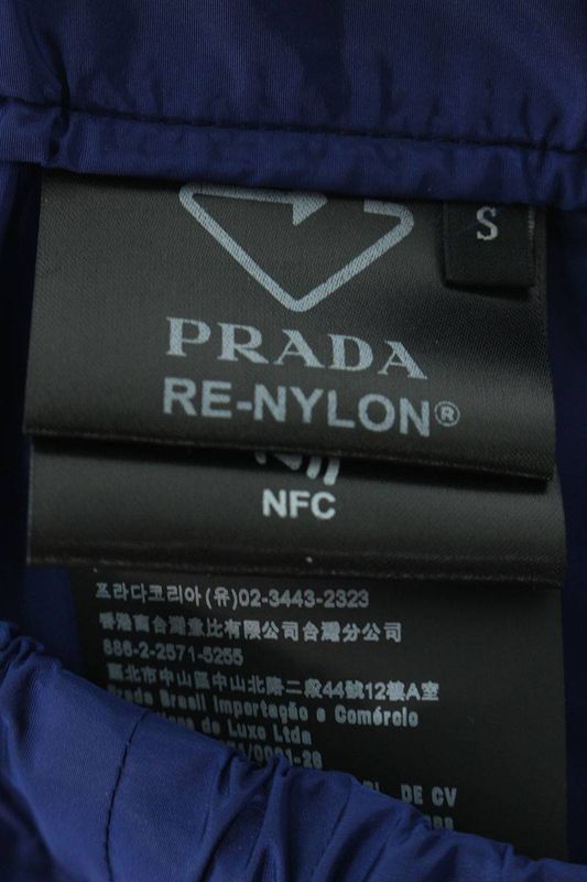 Prada Sph153 S212 1WQ9 Re-nylon Triangle Plate Half Pants Men's S