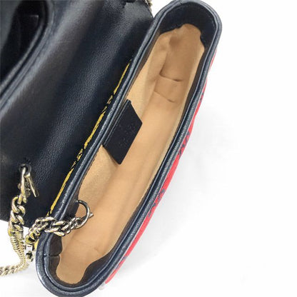 Gucci Multicolor Shoulder GG Marmont Super Mini Bag Canvas