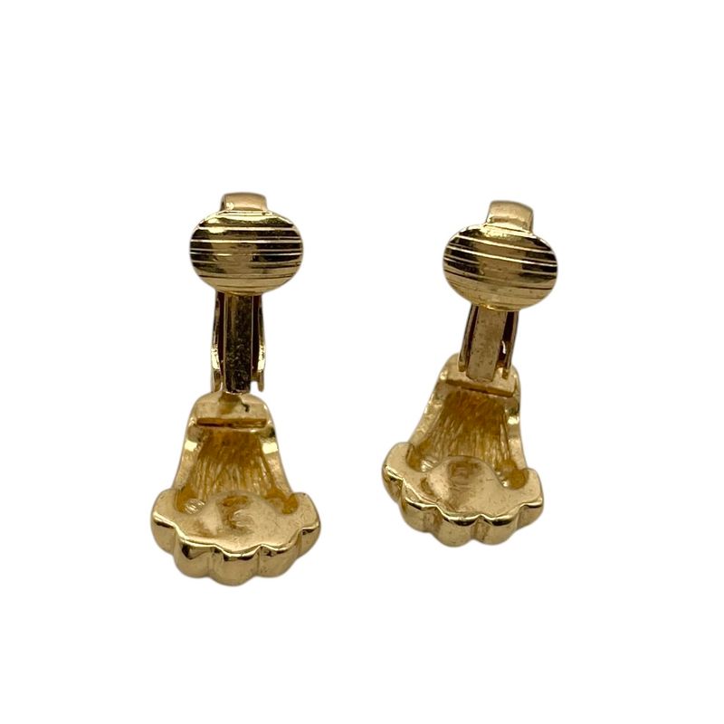 Christian DIOR Earring Vintage Shell