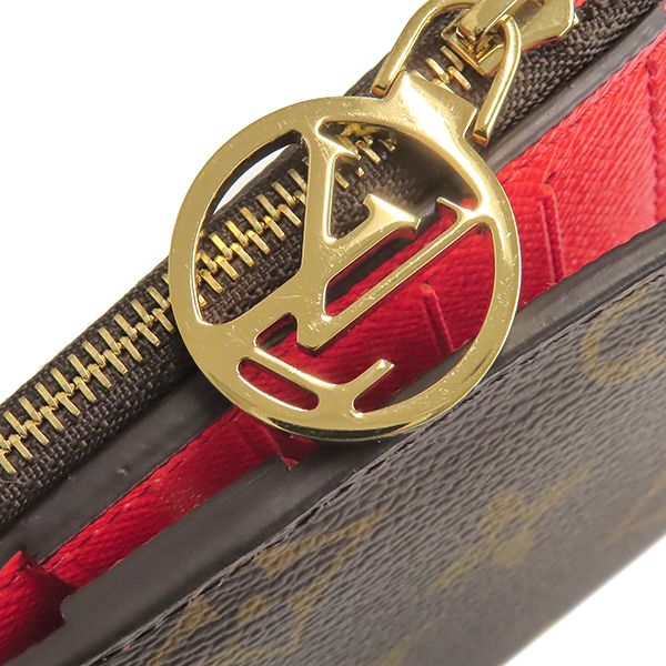 Louis Vuitton Bifold Wallet Portefeuille Lisa Monogram Canvas Tonic Orange Gold