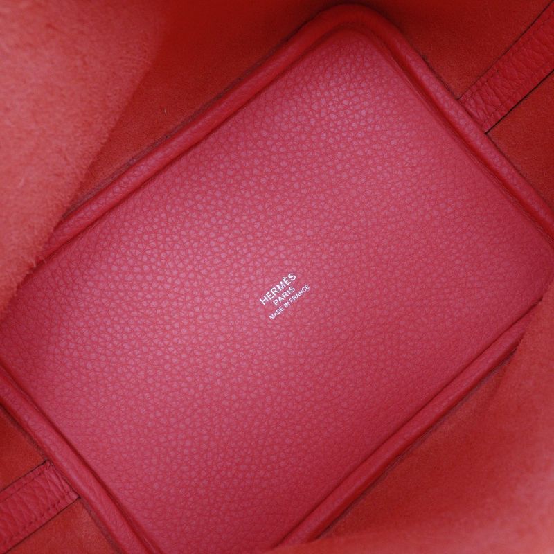 Hermes Picotin Lock 18 PM Taurillon Clemence Rose Texas Pink/silver Hardware Y