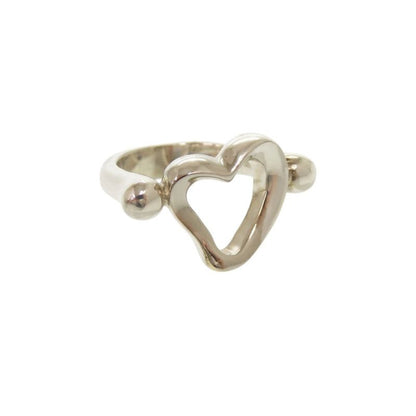 Tiffany & Co Open Heart Silver 925 Size 8 Silver Ring 0154 Tiffany & Co