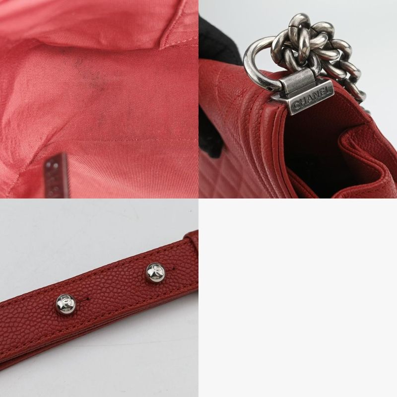 Chanel Boy Chanel Red Caviar Skin A9219323140346