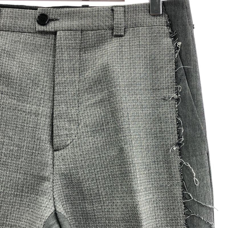 Dior Homme - Wool Mohair Tapered Slacks With A Front Cutout - 48 - Gray - Men's