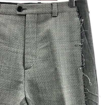 Dior Homme - Wool Mohair Tapered Slacks With A Front Cutout - 48 - Gray - Men's