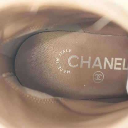 Chanel 10aw Fur Short Boots G27513 Beige 36