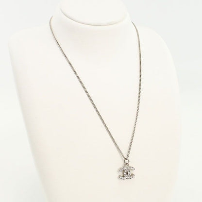 Chanel Rhinestone Coco Necklace Metal Ladies