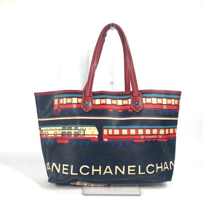 Chanel Central Station Tote Bag Pvc/leather Red
